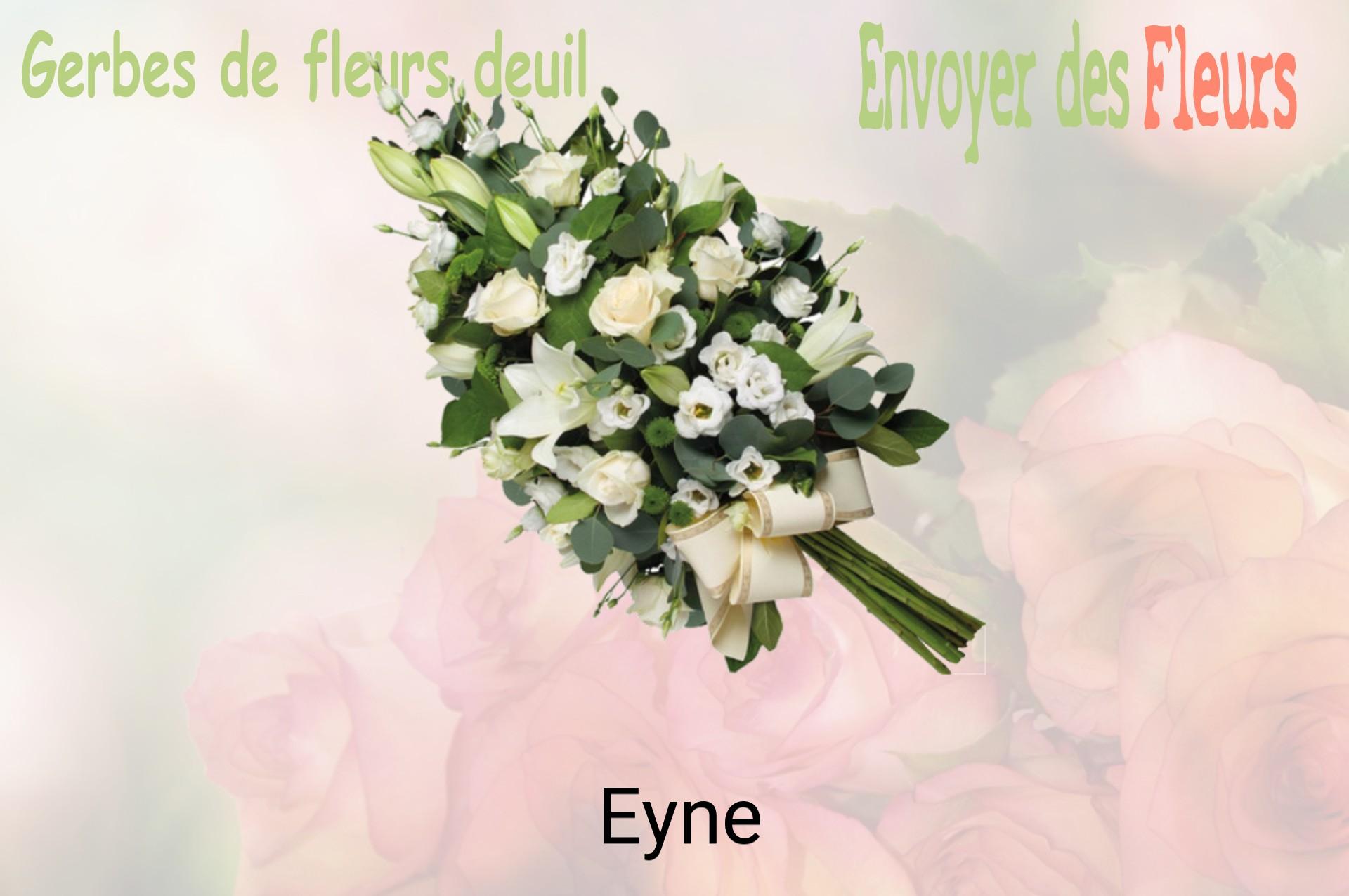 Gerbe de fleurs de deuil livrée à Eyne